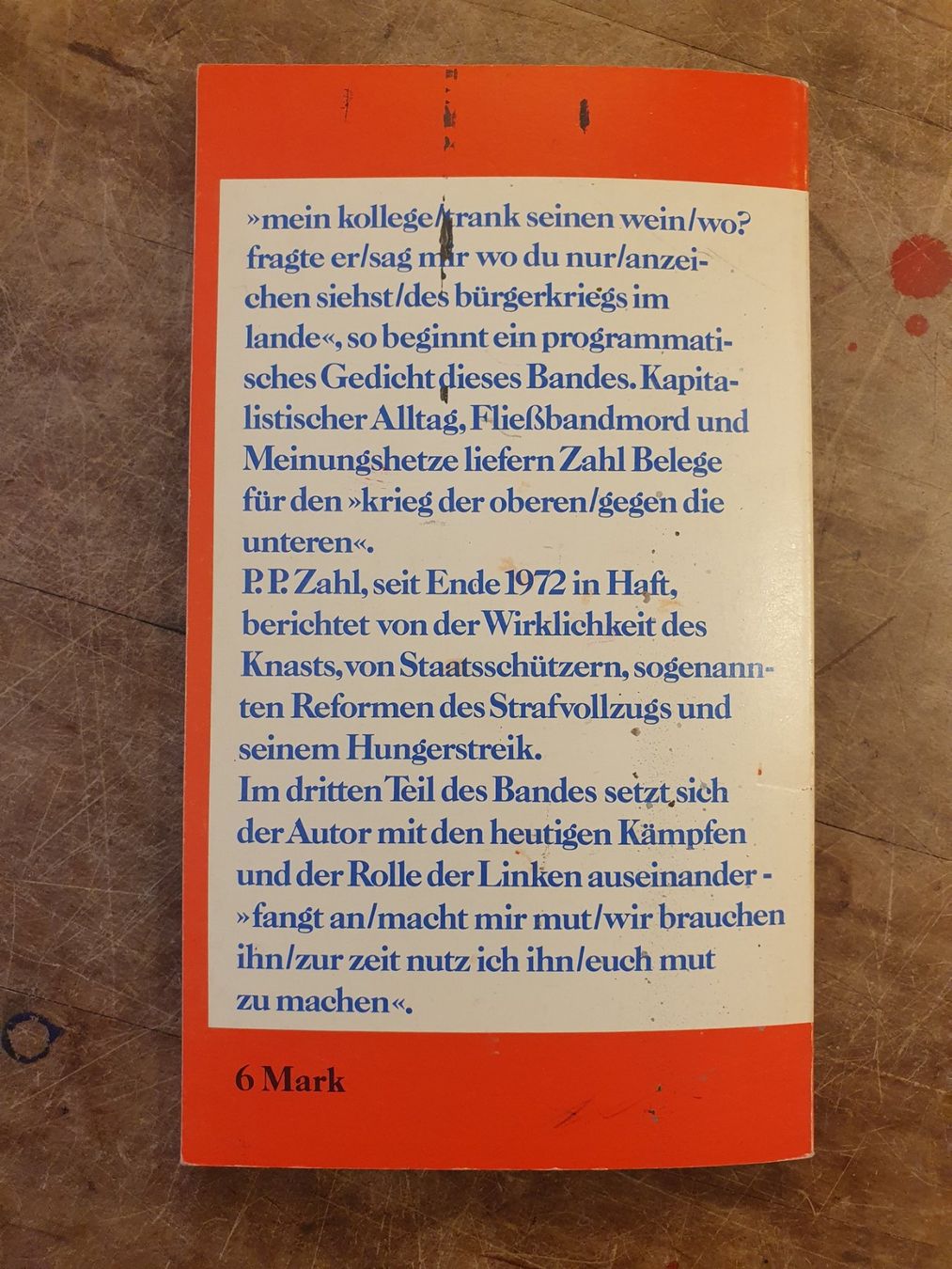 Libri: Schutzimpfung - Peter-Paul Zahl - Rotbuch – Usato da Zürich venduto da loosebone 8
