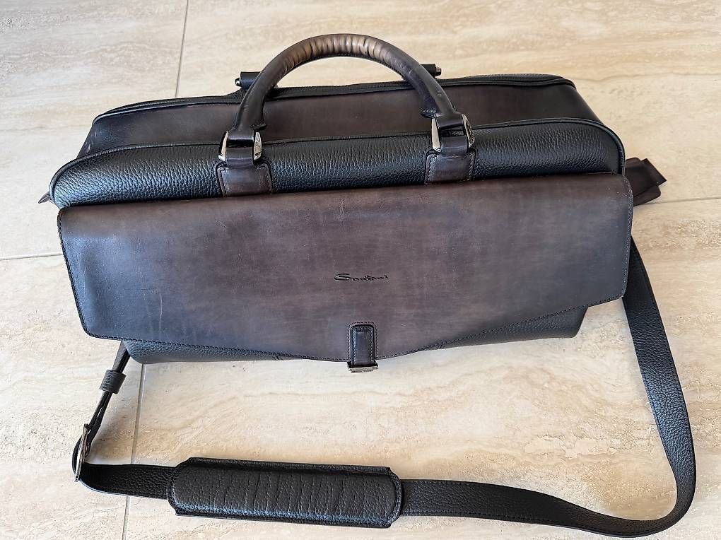 Santoni Borse: Santoni Reisetasche Leder – Usato da Kreuzlingen venduto da joel_1907 1