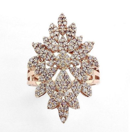 Ringe: 0.72ct Pink Diamanten Ring 14k Roségold – Neu und originalverpackt aus Zürich von GRAY 2