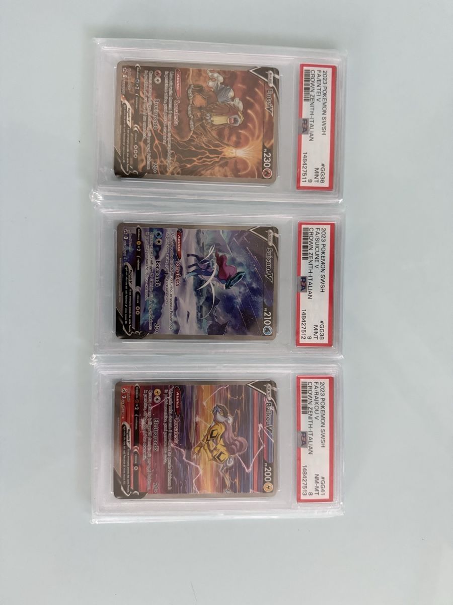 Pokémon Carte collezionabili: Trio Suicune, Entei & Raikou Seq. psa 9,9,8 – Nuovo e nell'imballaggio originale da Wohlen AG venduto da DayOneTcg