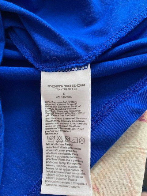 Tom Tailor Top: blitzblaues Top Gr. 36 Tom Tailor aus Baumwolle – Usato da Untervaz venduto da AndreaC04 3