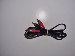 Cinch Kabel Audio Video Schwarz Rot