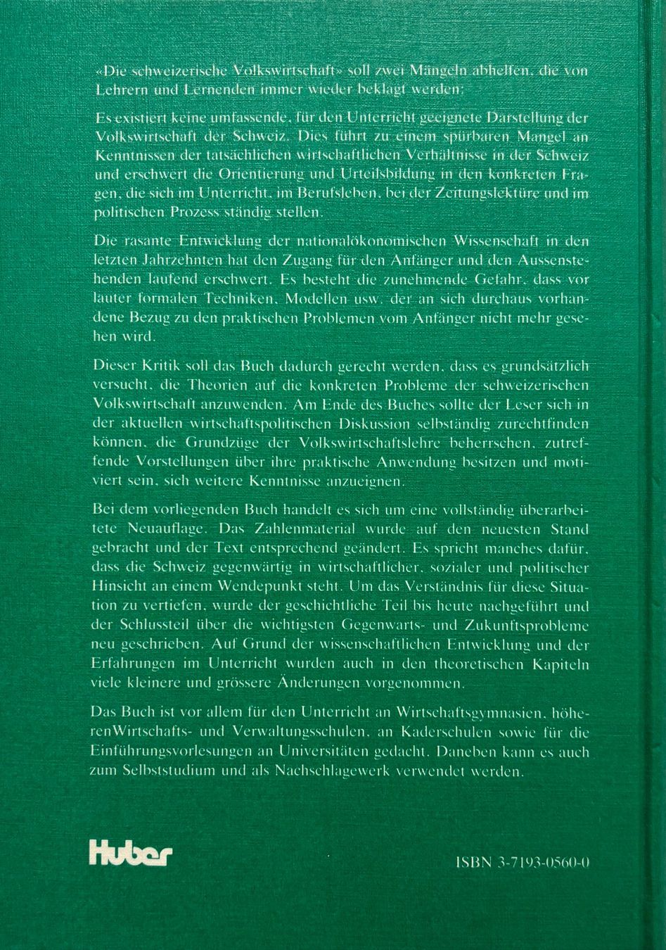 Libri: Die schweizerische Volkswirtschaft – Nuovo (secondo la descrizione) da Sarnen venduto da Livres 1