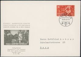 1941 - Pro Patria - Ersttagsbrief FDC U1 ET - Gaudard