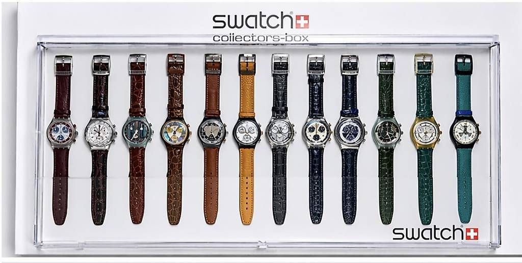Orologi: Swatch Braun Grün Set + Collector Box – Usato da Uster venduto da barkingarky01