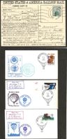 4 Ballon 1977 1980 USA NEW MEXICO ALBUQUERQUE Luftpost