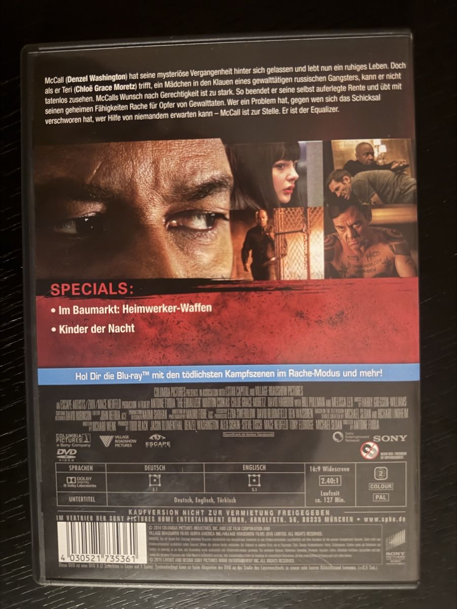 Tutti i DVDs: The Equalizer Denzel Washington guter Zustand – Usato da Lausen venduto da EisAmStiel94 1
