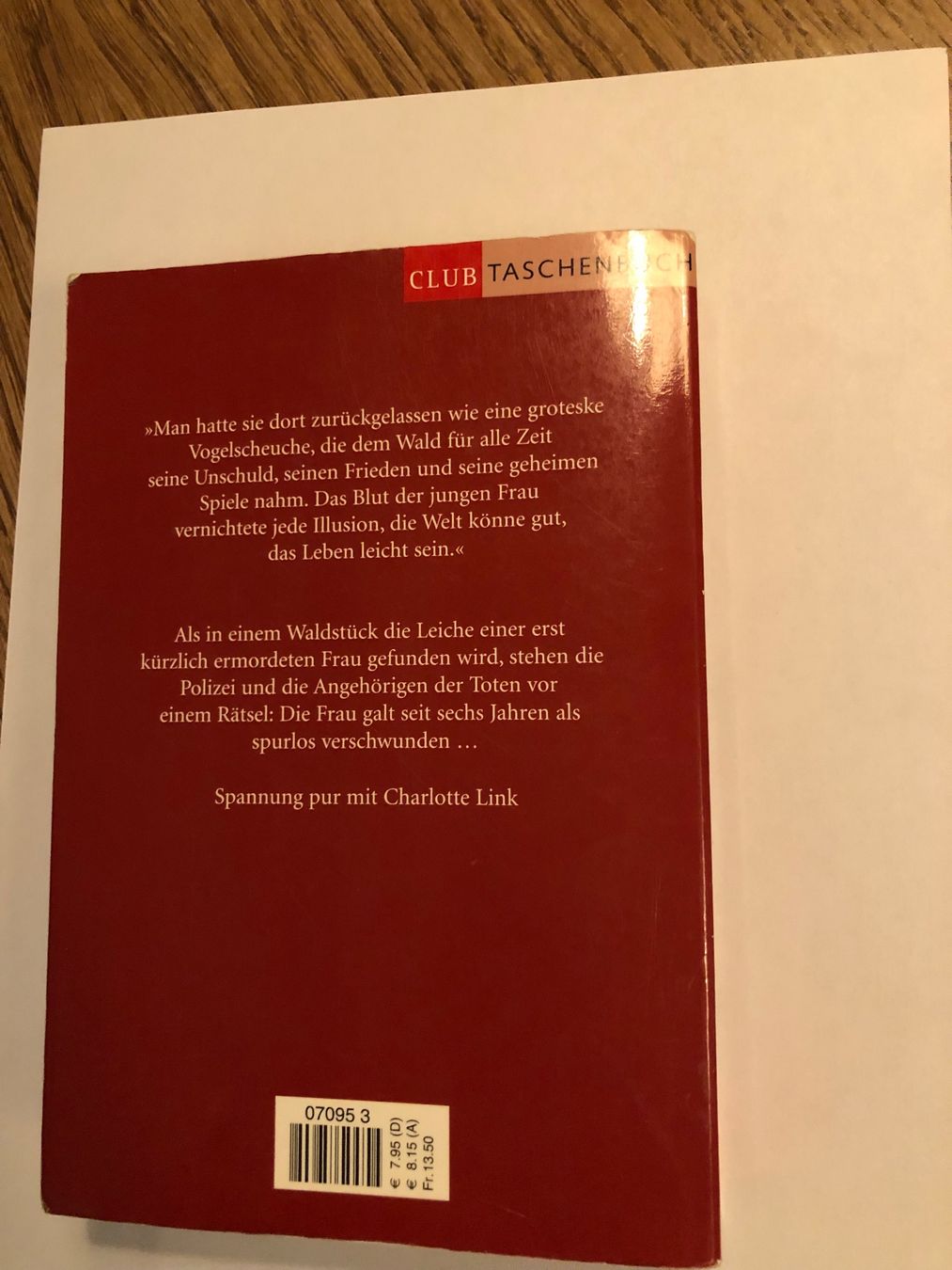 Bücher: Charlotte Link: Der Verehrer – Gebraucht aus Rain von Denbie 1