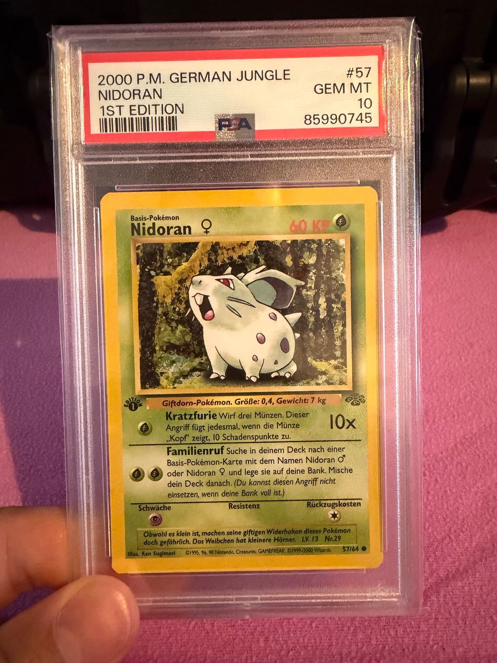 Pokémon Sammelbilder & Trading cards: Nidoran 1. Edition PSA 10 – Gebraucht aus Kesswil von tim_t2rm