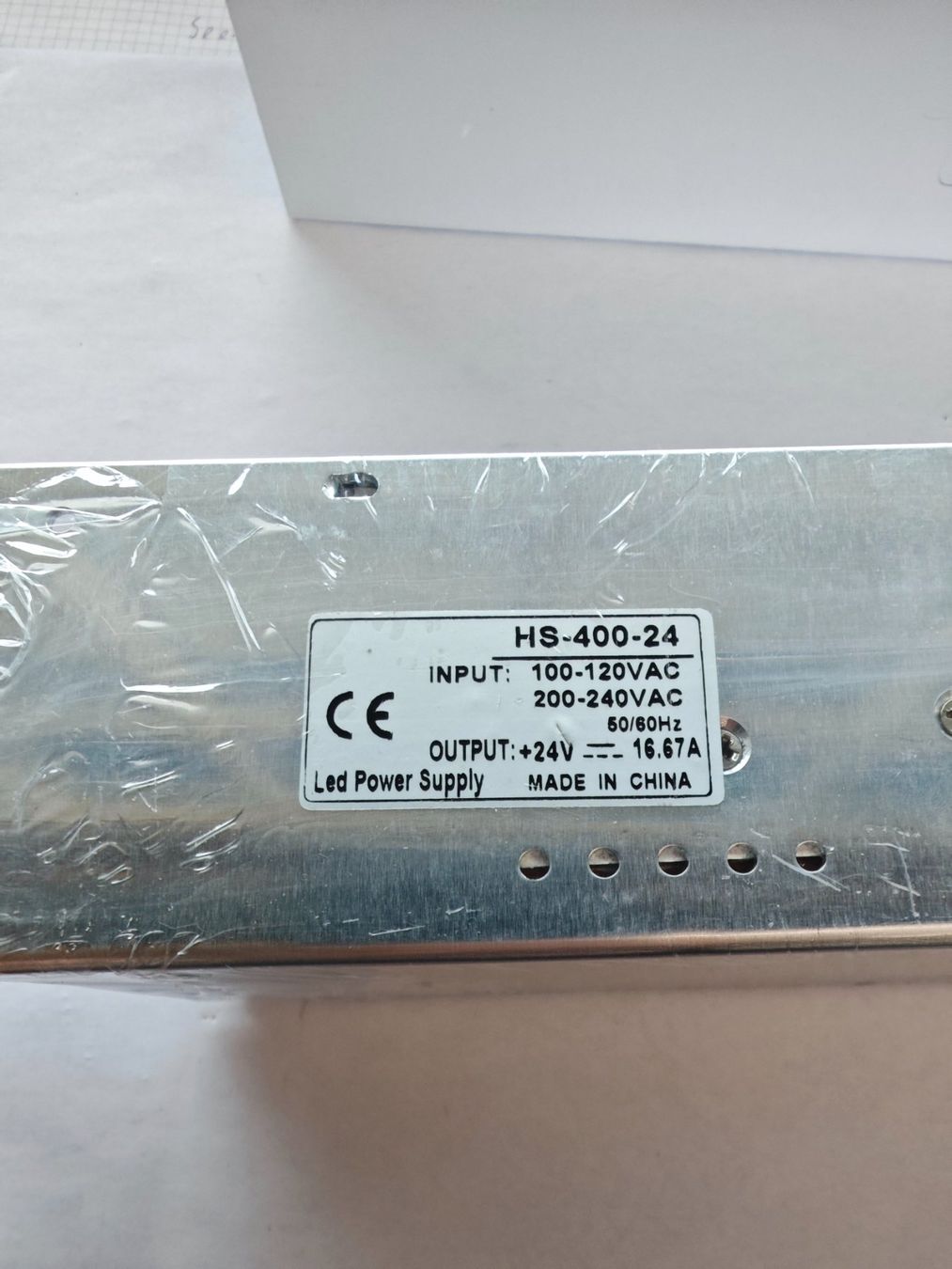 Componenti elettronici: Netzgerät 24VDC 16.67A HS-400-24 – Nuovo (secondo la descrizione) da Vorderthal venduto da eierchopf 1