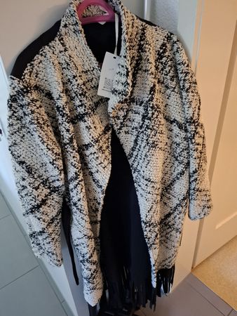 Lamiar Manteau d'hiver , avec franges, taille L/XL, Neuf
