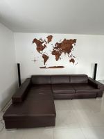 Ecksofa Leder Braun, mit chaise longue, Sommer-Deal!