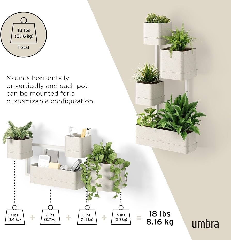 Vasi per fiori: Umbra CUBIKO WALL PLANTER – Nuovo e nell'imballaggio originale da Thalwil venduto da ste_p6ym 2