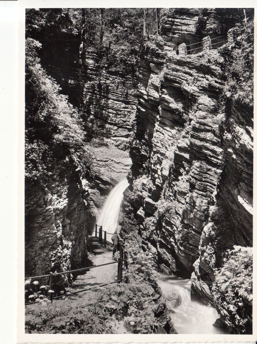 Cartoline postali: Unterwasser Thurfall ca. 1945 – Usato da Bürglen TG venduto da StampGraf