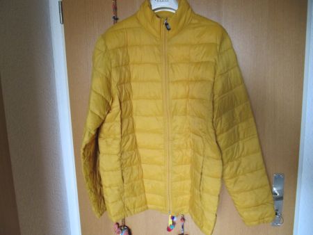 Herren Steppjacke, Jack in a Bag, Gr. XL, senfgelb