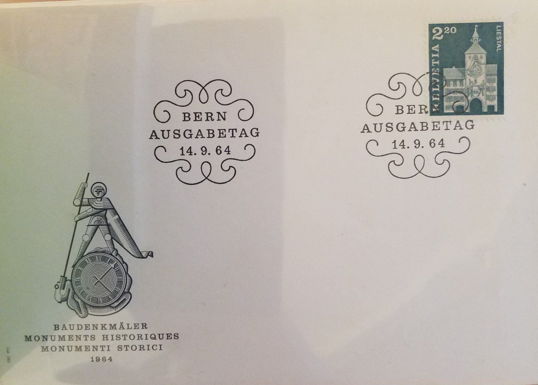 Alle Briefmarken: 104) 1964 FDC selten – Gebraucht aus Baden von Eggi