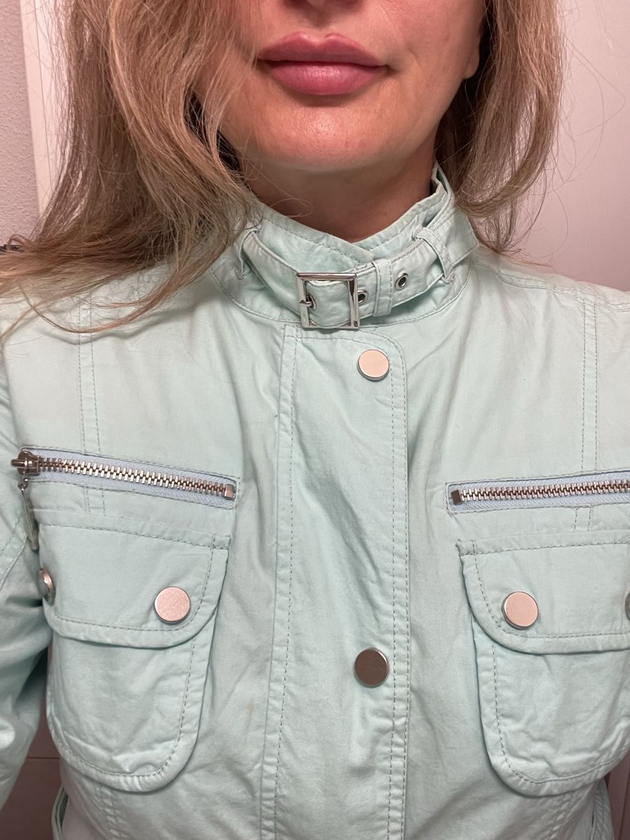 Giacche: Kenny S. Mint Green Jacket Size 38 Cotton Blend Spring! – Nuovo (secondo la descrizione) da Winterthur venduto da shp_xcc5