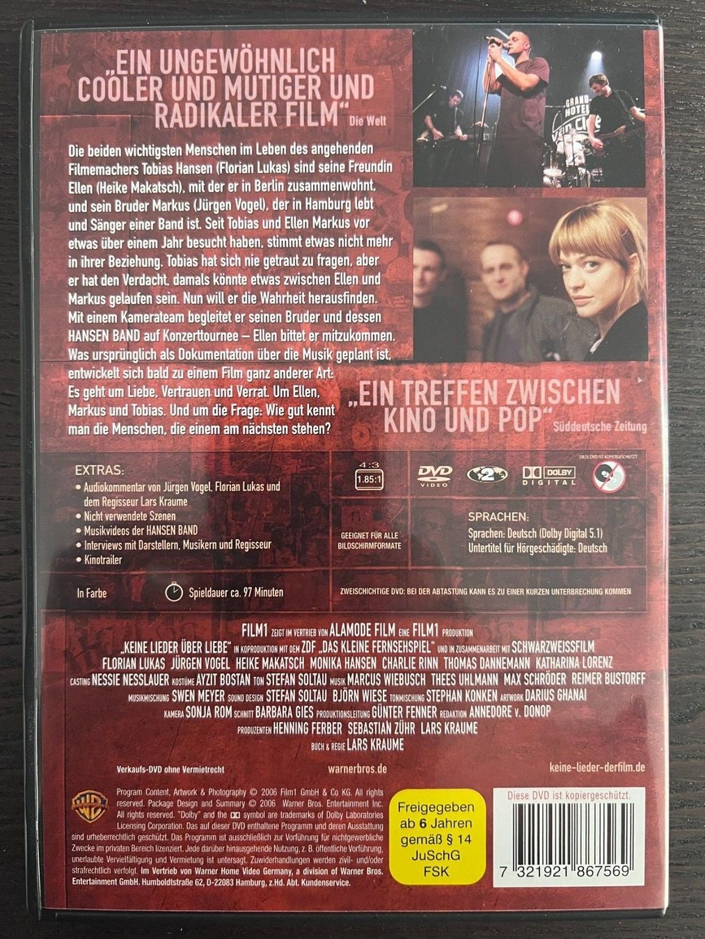 Tutti i DVDs: Keine Lieder über Liebe – Usato da Zürich venduto da FilmFreunde 1