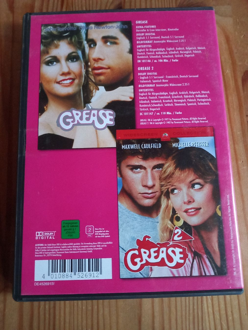 Tutti i DVDs: Grease 1 & Grease 2 DVD – Usato da Langenthal venduto da noa_9wcy 1