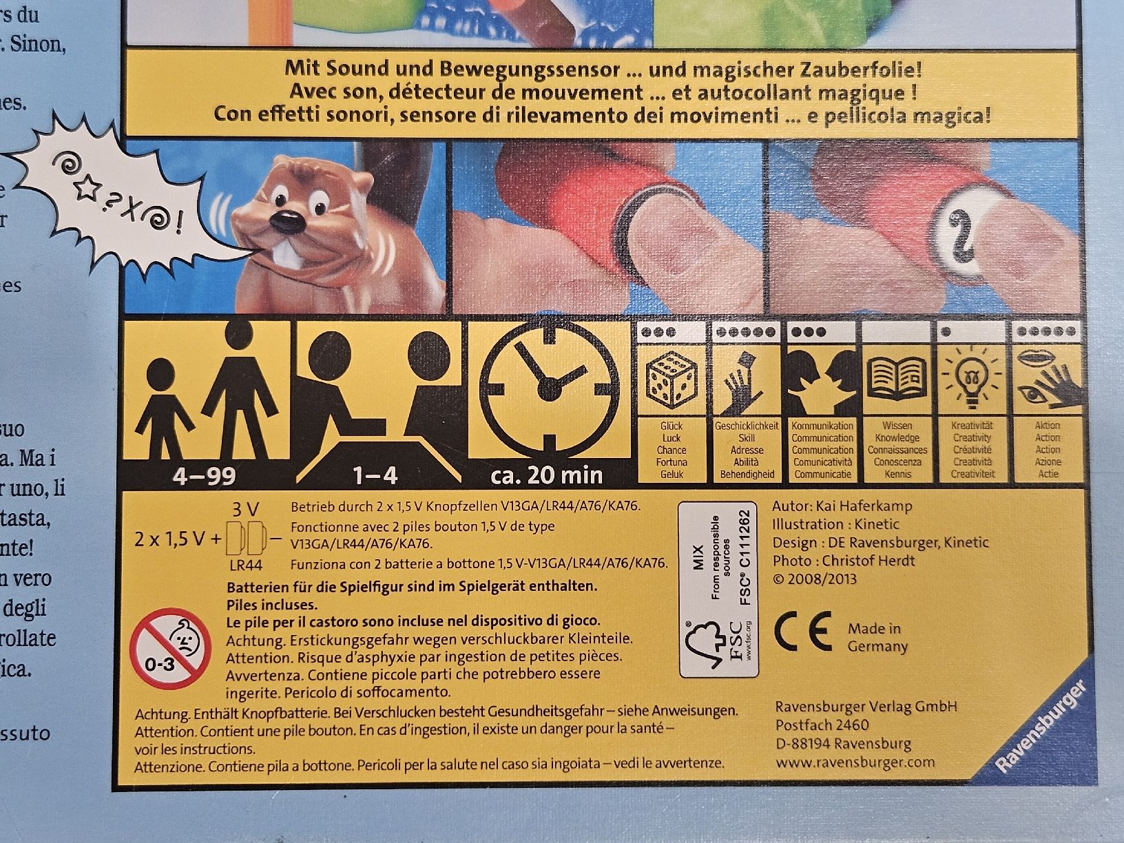 Ravensburger Giochi: Billy Biber - Ravensburger Kinderspiel – Usato da Mönchaltorf venduto da Virus79 3