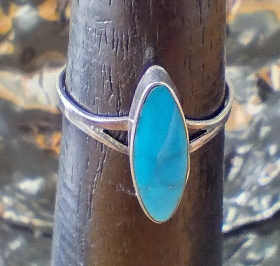 Anelli: RING MIT TÜRKIS IN 925 SILBER – Usato da Romanshorn venduto da BoutiqueA