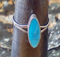 RING MIT TÜRKIS IN 925 SILBER