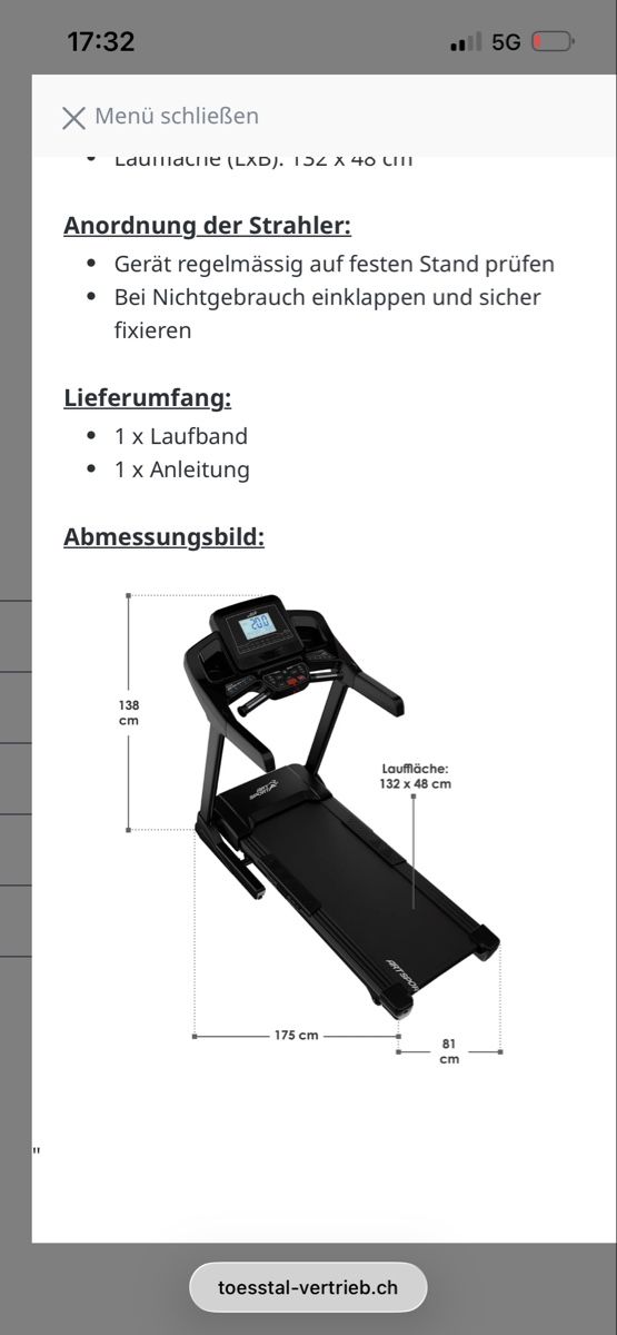 Hometrainer: Laufband Speedrunner 7000 wie neu – Usato da Schindellegi venduto da Vanessa54 9