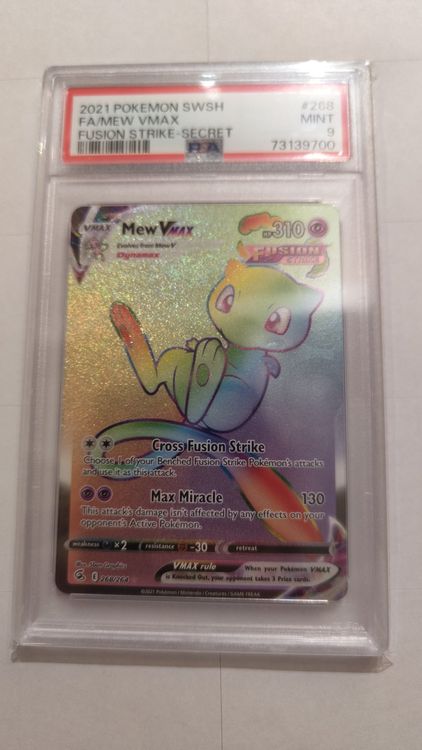 Pokemon Mew Vmax Secret PSA 9 popular