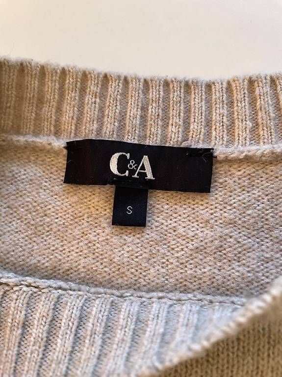 C&A Pullover & Sweatshirts: Warmer Damenpullover beige Polyester Gr.S C&A – Gebraucht aus St. Gallen von K_Blum 2