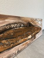 200x50/ handgemaltes Öl Gemälde Fisch Relief