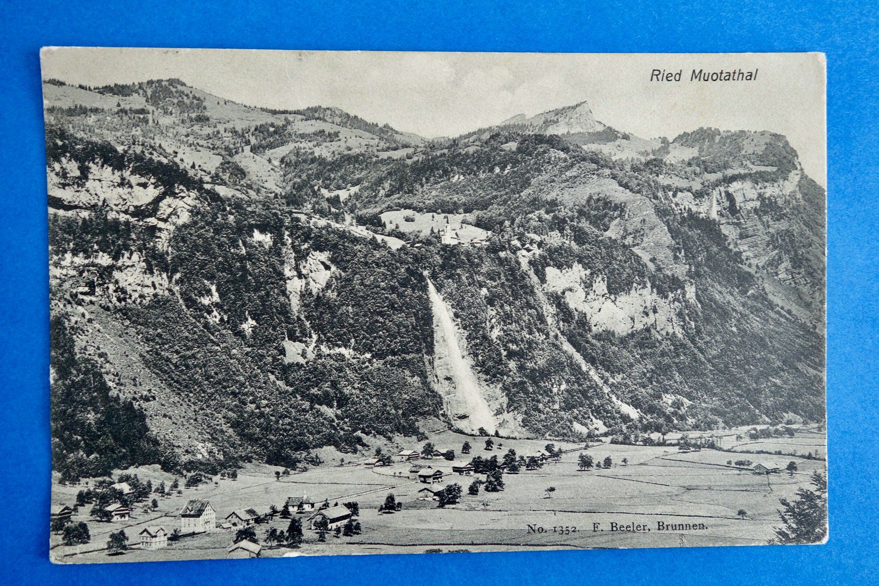 Ansichtskarten: MUOTATHAL - RIED - Gesamtansicht 1917 – Gebraucht aus Ibach von Ibanto