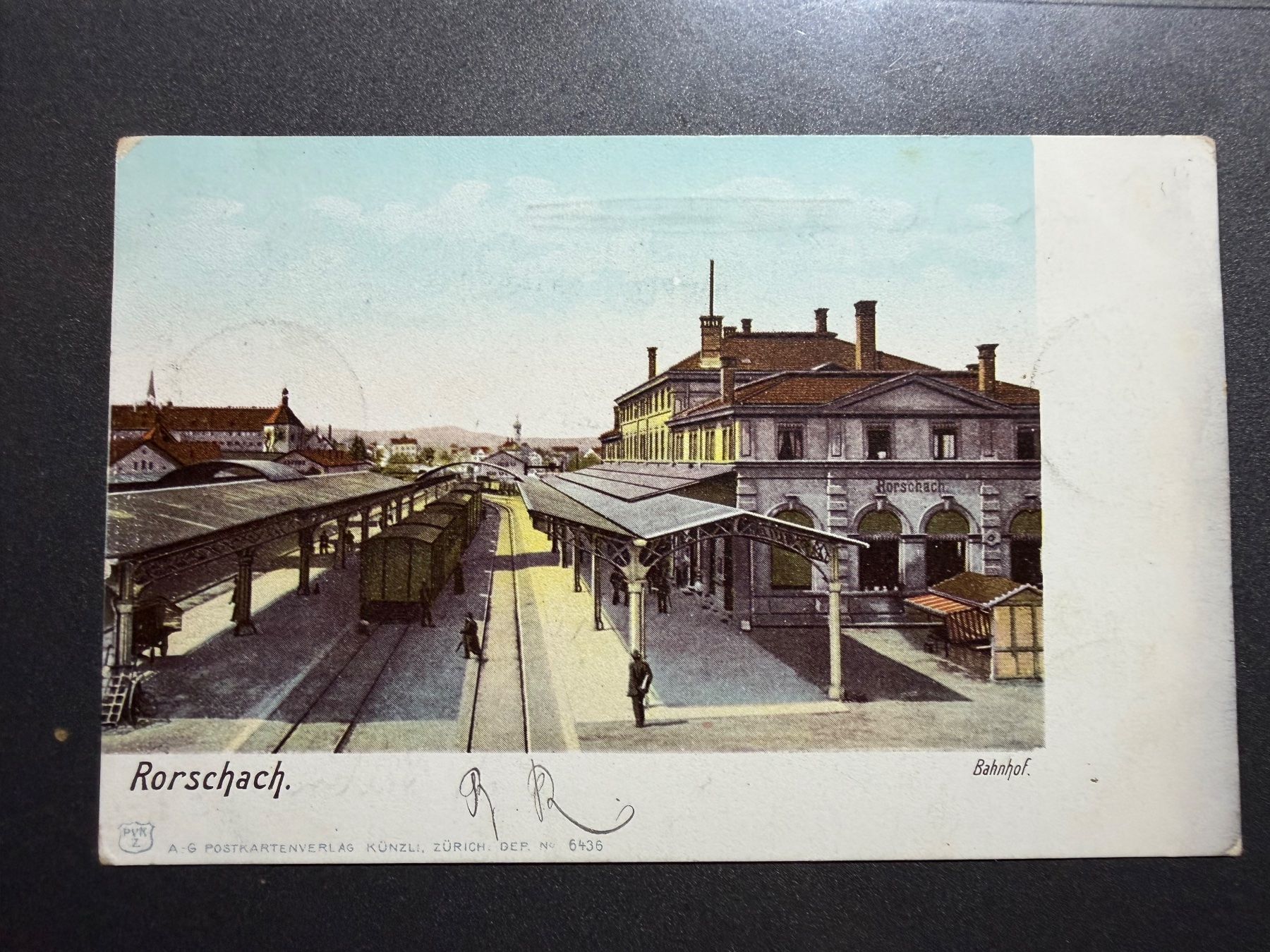 Ansichtskarten: 2  AK  Rorschach, gel.  1902 – Gebraucht aus untervaz von Wingert 2