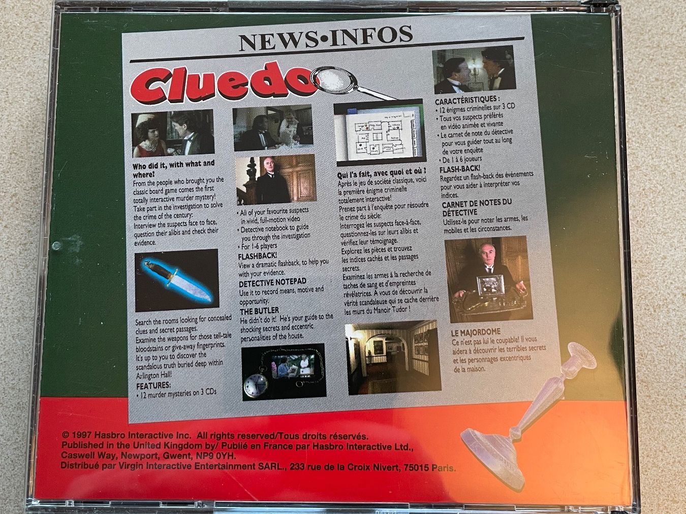 Giochi: Cluedo (1997) pour Windows 95/3.11 – Usato da Nyon venduto da Alex017 1