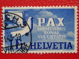 1945: PAX, Nr.270 (1Fr.) sauber entwertet, Kat: 100.-