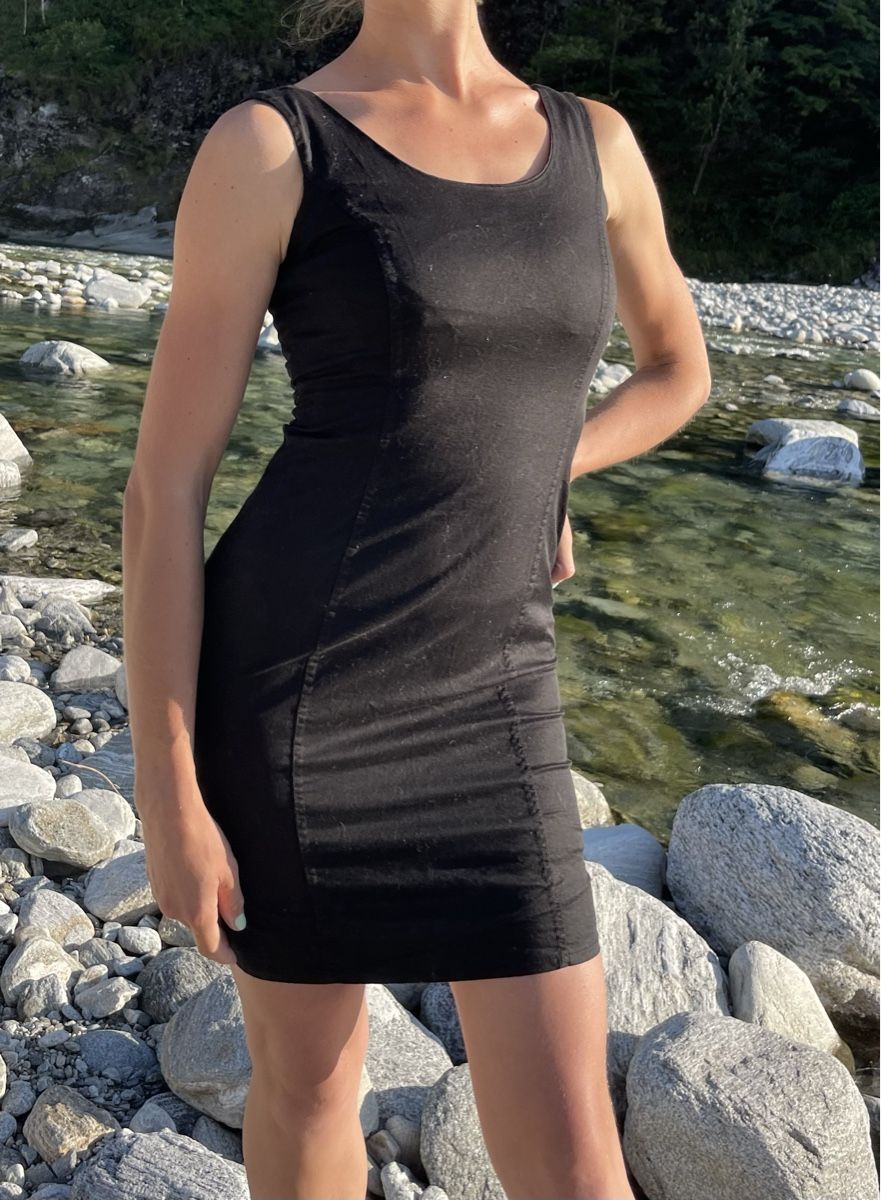 Vestiti: Cocktail mini abito di cotone-S/M-chic e elegante – Nuovo (secondo la descrizione) da Gordevio venduto da LanaZimm 5