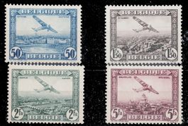 Belgien 1930, Flugpostserie ** postfrisch