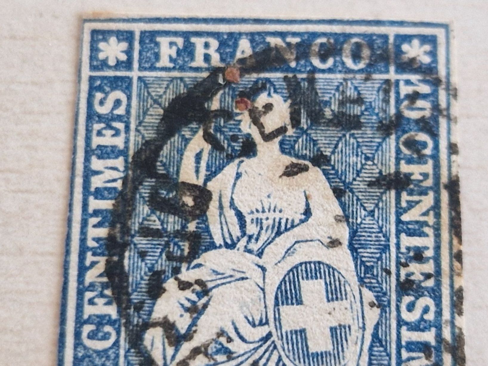 Alle Briefmarken: Strubel 23G, signiert, ab 1.- – Gebraucht aus Burgdorf von Glossy01 2
