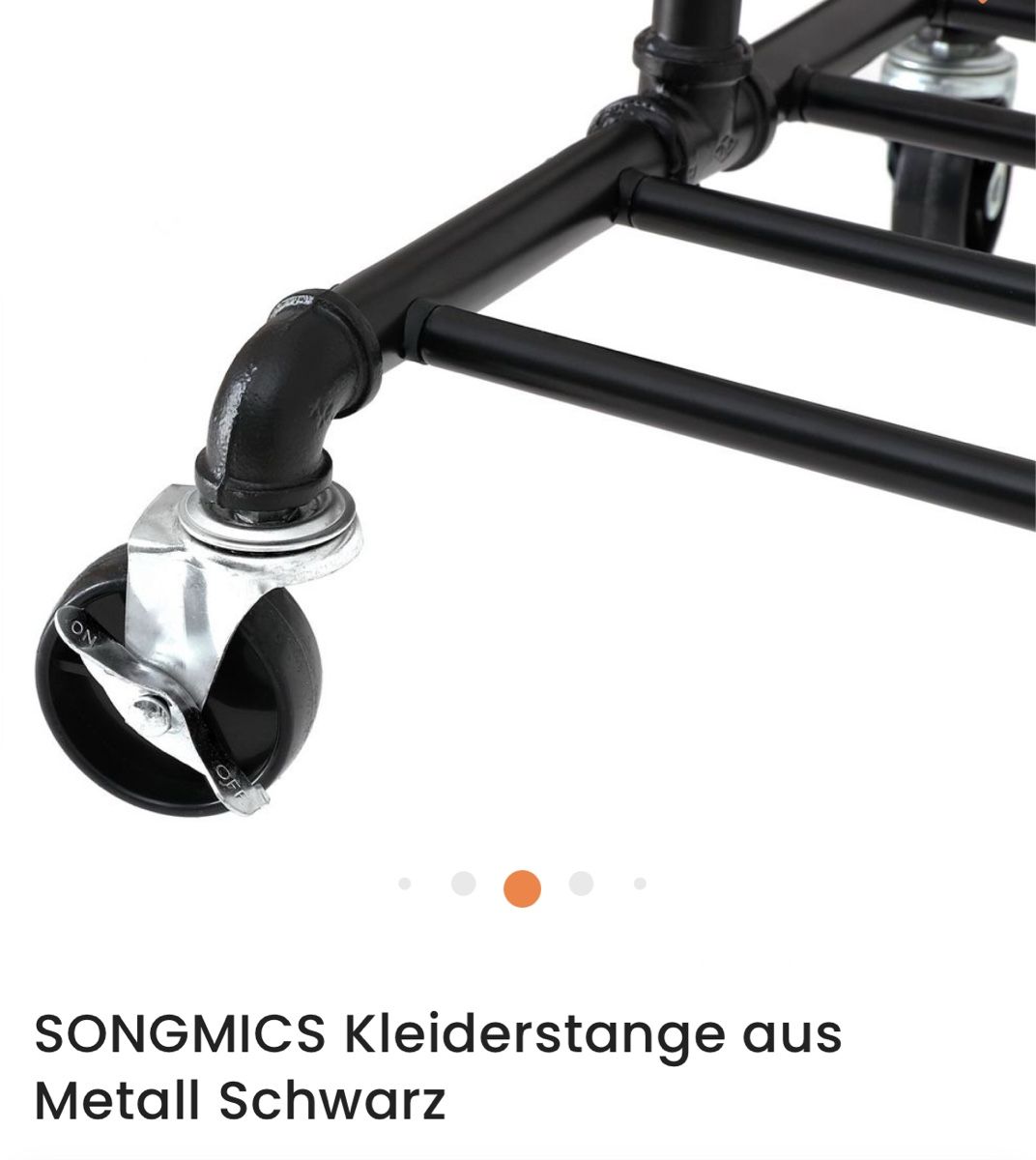 Altro in Decorazioni & Accessori: 2x SONGMICS Kleiderständer aus Metall schwarz – Usato da Zürich venduto da Luerika 4