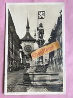 1943 Bern. Tour de l‘hotloge et la fontaine des arquebusiers