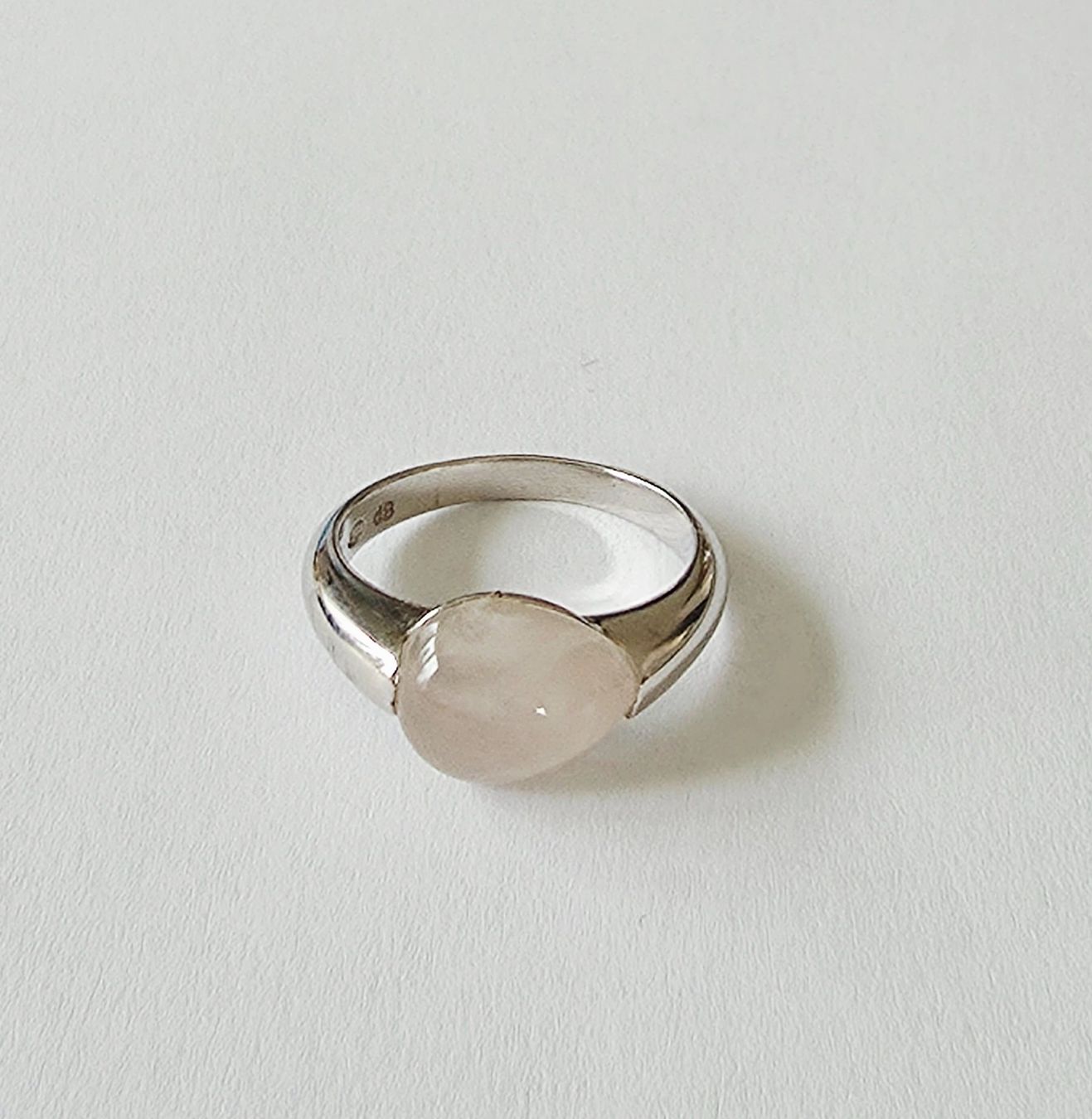 Ringe: Schlichter Silberring 925  mit Rosenquarz  - NEU – Neu und originalverpackt aus Uetikon am See von Coralreef 3