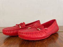 Rote JOIA Mokassins / Loafer Gr. 40