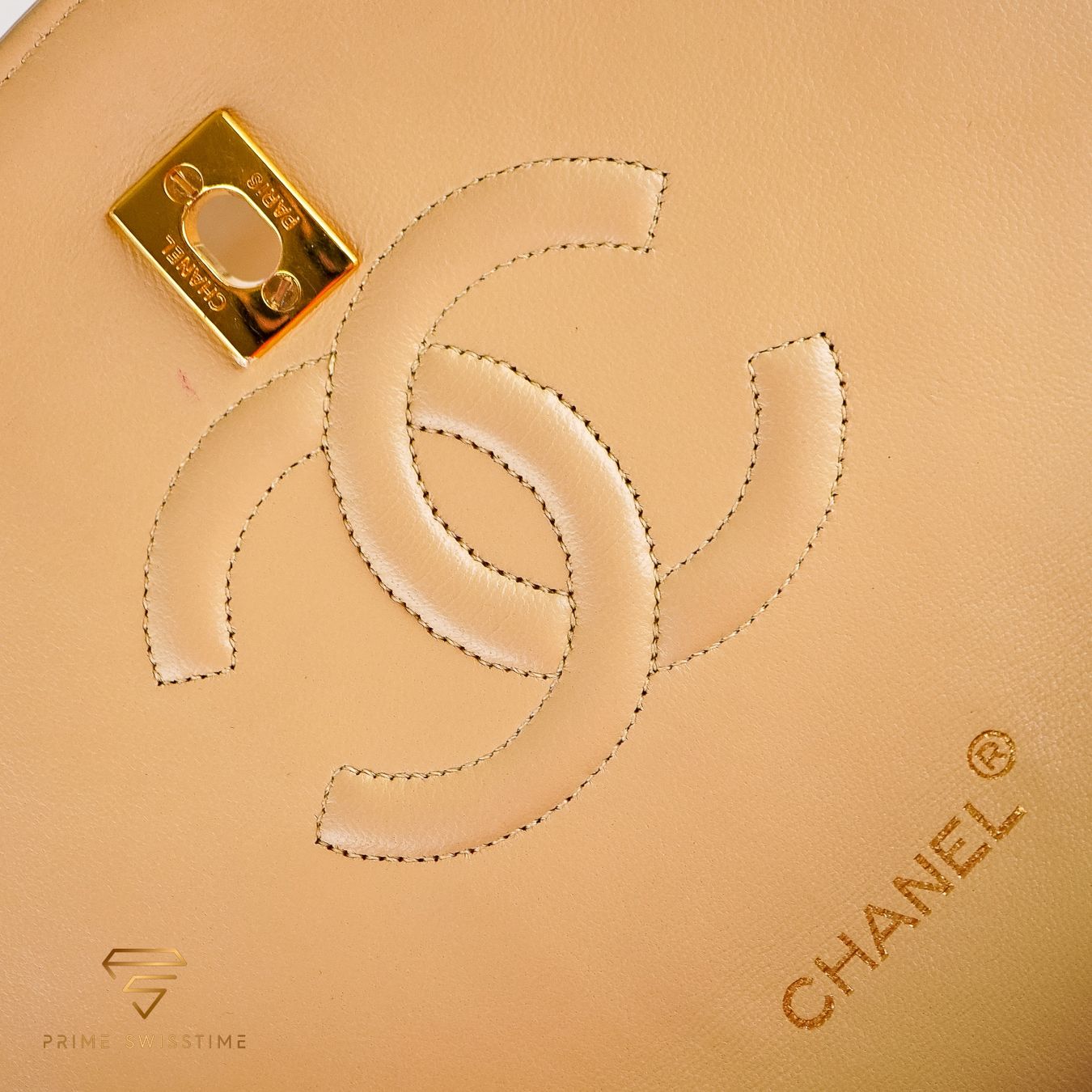 Chanel Borse da donna: Chanel Single Flap Beige Leather Bag – Usato da Luzern venduto da PrimeSwissTime 8