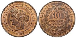 Frankreich, 10 Cents 1895 A