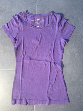 H&M T-Shirt, Lila, Grösse XS, Damen
