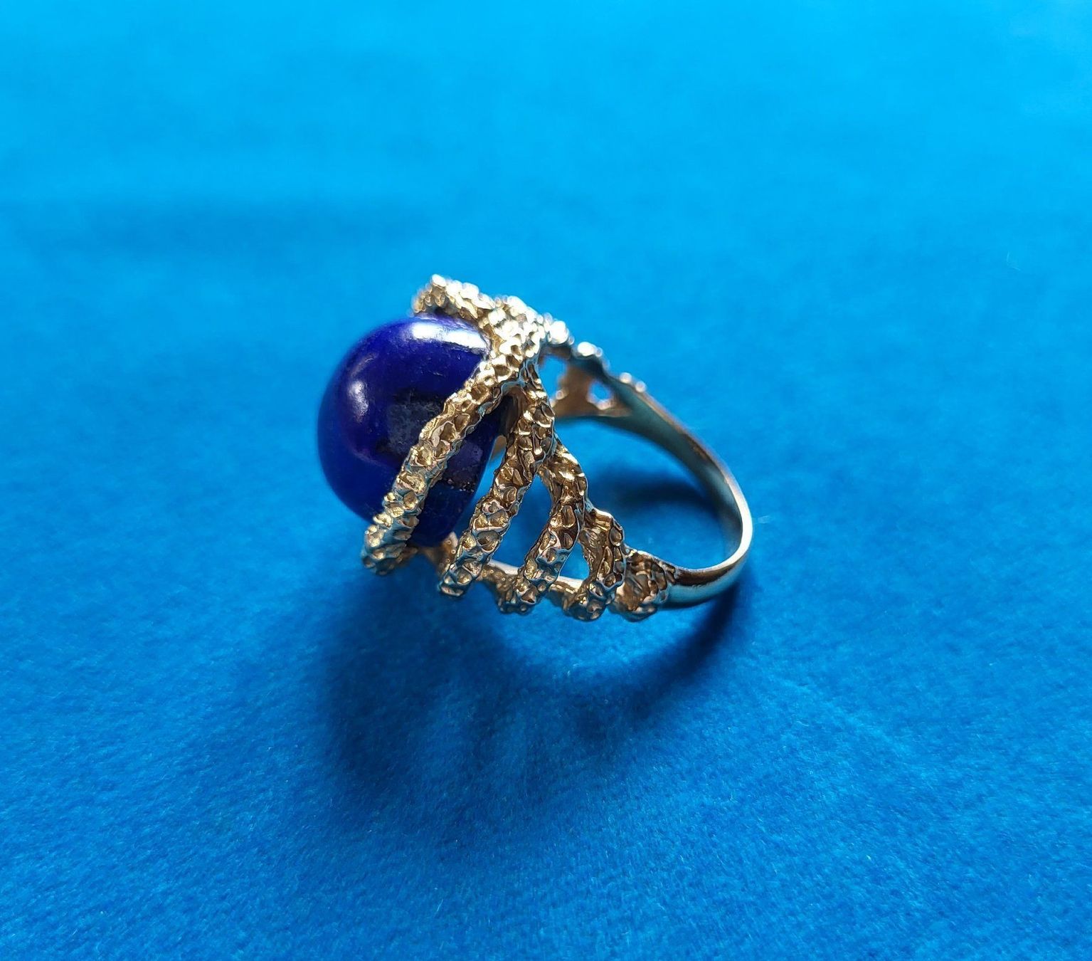 Ringe: 18 Karat 750 Massiv Gold Ring Mit Lapislazuli – Gebraucht aus Wald ZH von Aniade 2