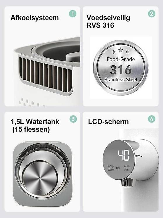 Elettrodomestici da cucina: KOSTTE Instant-Flaschenaufbereiter, Wasserspender – Nuovo (secondo la descrizione) da Kreuzlingen venduto da Best-Deal-Oase 2