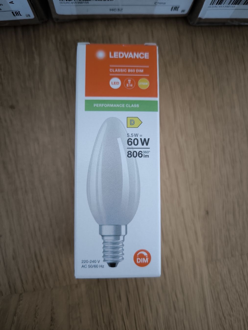 Lampes: Ampoules - LEDVANCE LED CLASSIC B 60 DIM 5.5W E14  – Neuf avec emballage d'origine à Villars-sur-Glâne par Sneaky765 1