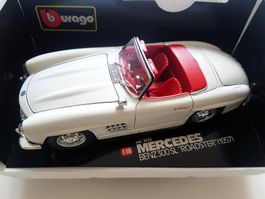 Burago, 1/18, N° 3023, Mercedes 300 SL, Roadster, 1957, OVP
