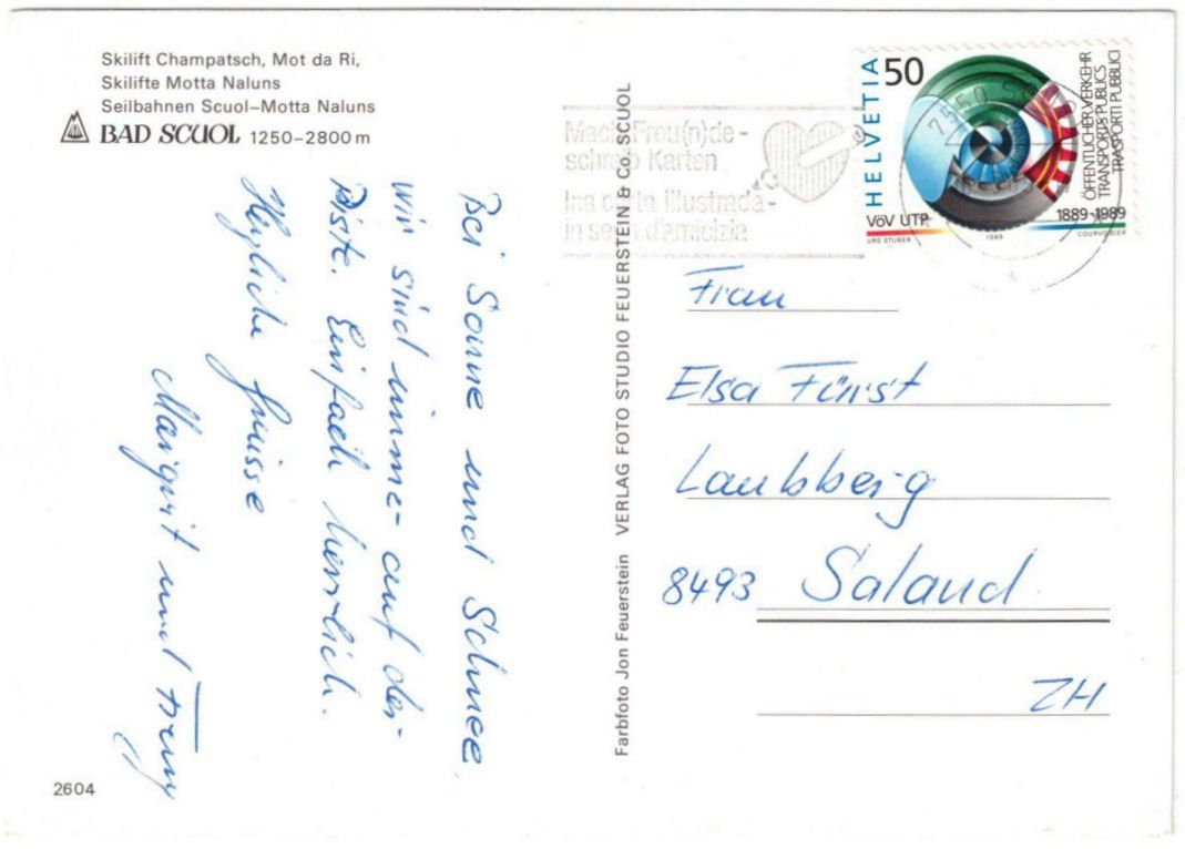 Cartoline postali: Scuol - 4 Bild AK – Usato da Binningen venduto da Mountainrider 1