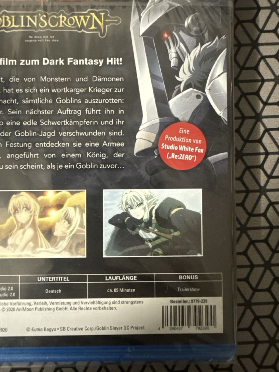 Tutti i DVDs: Goblin Slayer: Goblin's Crown - Blu-ray, NEU Sealed – Nuovo (secondo la descrizione) da Basel venduto da Gamebeard 2